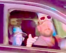 Officer Hoefs waves to those in attendance as she finally returns home! Photo obtained by screen shot with permission