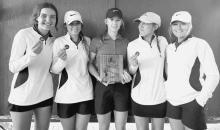 Pictured are from L to R: Mekallyn Bancroft, Nicole Williams, Becca McGinley, Kaetryn Bancroft, and Jaycie Cox.
