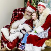 Mr. and Mrs. Claus stopped by Valentine to hear the wishes of kids all ages! Photos by Laura Vroman