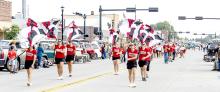 The parade began with Valentine Police Department, our veterans carrying the flag, then it was the music from VHS and others who joined it. The flag corp volunteers did a splendid job! Keepin’ the Badger Spirit!
