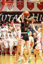 Senior Maeli Paterson #10 lay up at Yutan.