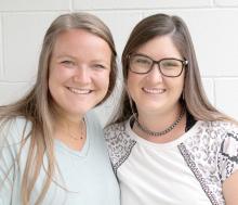 New teachers for Cody-Kilgore are Andrea Gardner, second grade and Maddison Cox, third grade. Photo by Ms. Richie