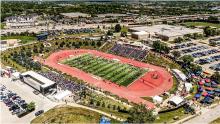 Burke Stadium awaiting the athletes who are competing in the 2026 State Meet.