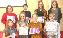 Music/Talent participants are pictured back row, L to R: Jenalee Garwood, Allen Ward, Gracey Taylor, Jocelyn Jordan. Front row L to R: Emilia Ward, Brooke Brashears, Harley Thorpe, and Gage Sandoz.