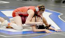 Jessalyn Fay competed in the 135# weight class and scored points for the Lady Badgers.