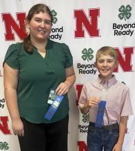 Representing Cherry County was Senior, Jenalee Garwood, and Intermediate, Liam Tenhouse.