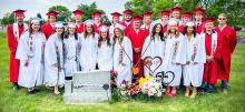 The Valentine High School seniors gathered at Mount Hope Cemetery to include their classmate Taryn Tinant, who died in an automobile accident, as a part of the Class of 2025. The Badger Class held commencement exercises Saturday, May 17, 2025, at 4:00 p.m. at the Valentine High School. Below are the honor speakers words of encouragement to their classmates, family, friends, and faculty. Photos by Nina-Maria Nelson