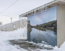 Snow and icicles are packed on the Brewer Canoers and Bowling Center building after the snow fall January 2-3, 2023. You can see there is the best of both worlds pictured here!!! Photo by Laura Vroman