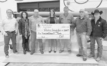 Pictured are from L to R: Steve Brown, Kimberly Johnson, Duane Kime, Katie O’Kief, Gregg Perrett, Rex Gallino, and Monty Neiffer.