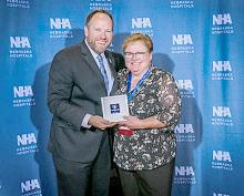 Kathryn Renning was the winner of the Caring Kind Award from the Nebraska Hospital Association.