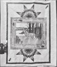 An award winning quilt made by Monty Fralick.