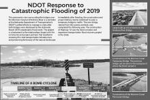 Pictured is one of four kiosks that will inform the public of the devastation that took place. The other three will include the heritage and contributions of the Ponca Tribe, river ecology and ecosystems, along with threatened and endangered fish in the Niobrara.