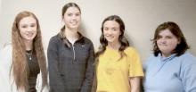 Five young ladies from Cody American Legion Post #319 will be going to American Legion Girls State. They are pictured above, from L to R: Ayden Naslund, Kate Cox, Ally Heath, and Emma Thompson. Pictured below is Riley Sexson.