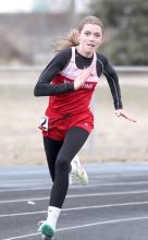Maeli Patterson in the 200 Meter Dash.