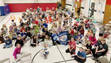 Students at VES earned an afternoon off of school when they raised funds for Kids Heart Challenge and enjoyed a movie this February 18.