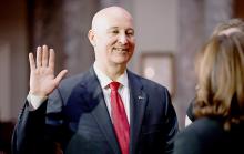 Pete Ricketts takes the oath of office as the newly appointed United States Senator. The vacancy was left when former U.S. Senator Ben Sasse took a position as President of the University of Florida. Ricketts was appointed by Governor Pillen.