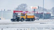 NDOT was out maintaining the roads during the Friday, March 7 record setting snow event. Photos by Laura Vroman