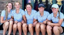 Pictured are L to R: Sam Sprenger, Rylee Wackler, Jojo Jordan, Joni Cox, and Tierney Miller.