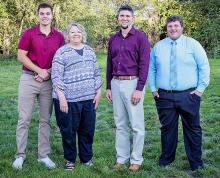 Pictured are staff from Grace Luthran School, from L to R: Noah Ohlmann, Candy Ohlmann, Andrew Roehl, and Stephen Krause.