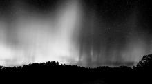 A heart shape is sorta visible over the Niobrara River, during the October 7-8 Northern Lights. Photo by Laura Vroman