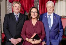 Fischer sworn in for third term