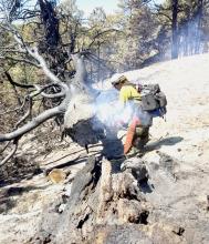 Quite a bit of chainsaw work was required with these fires at McKelvie National Forest that began Thursday, August 4, 2022, due to lightning. A total of 1,277 acres burned in the forest.