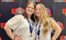 Sophomores Katelyn Bitner and Tierney Miller both medaled at NSAA State Journalism.