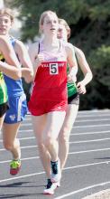 Samantha Sprenger competed in the 1600 Meter Run and placed 11th. Photos by Amanda Long
