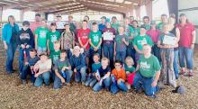 Area youth were able to participate in the 4-H Livestock Judging contest.
