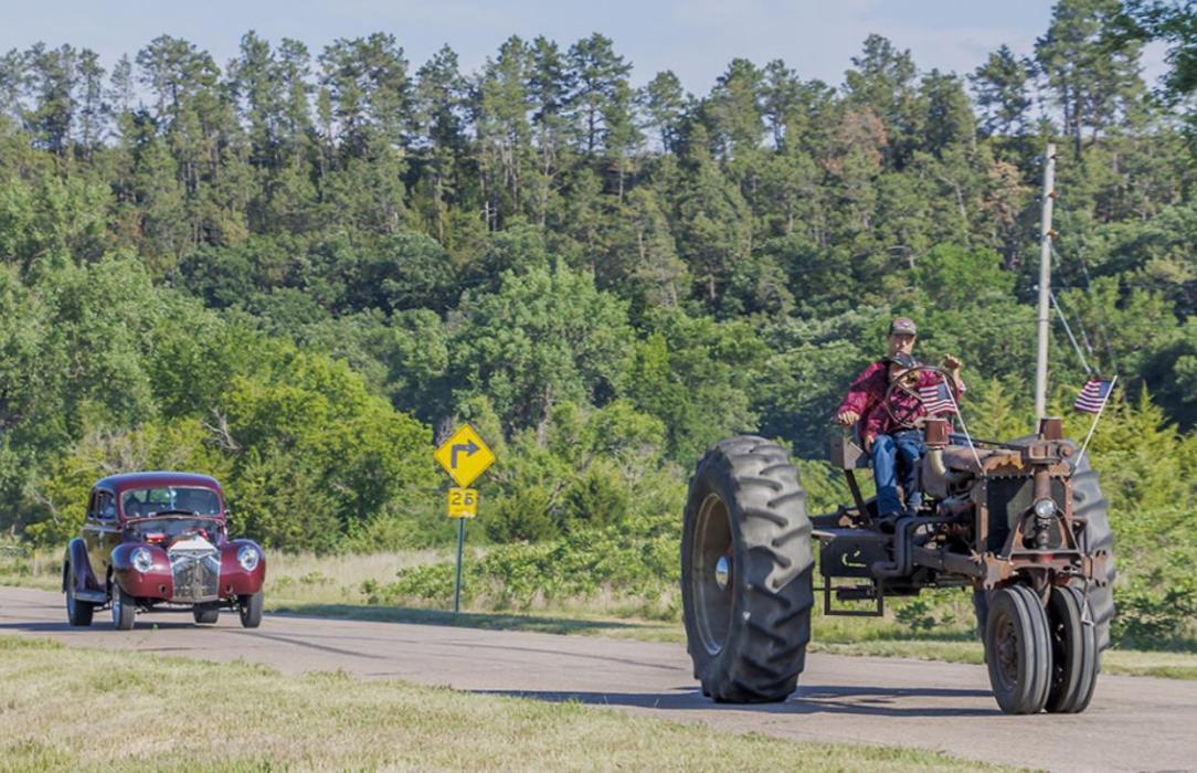 Old Timers come up Fish Hatchery hill. No doubt these rides have seen many changes in the countryside as time continues on.