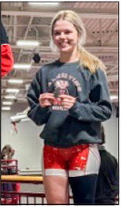 Haddison Mundorf placed runner-up in the 135lb bracket.