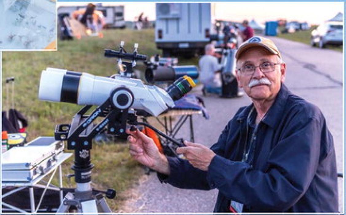 Friday, July 21, 2023, was the Public Star Party for everyone to enjoy! Here we have organizer John Johnson, and it just happened to be his birthday that day! Which also happened to be the best night for viewing.