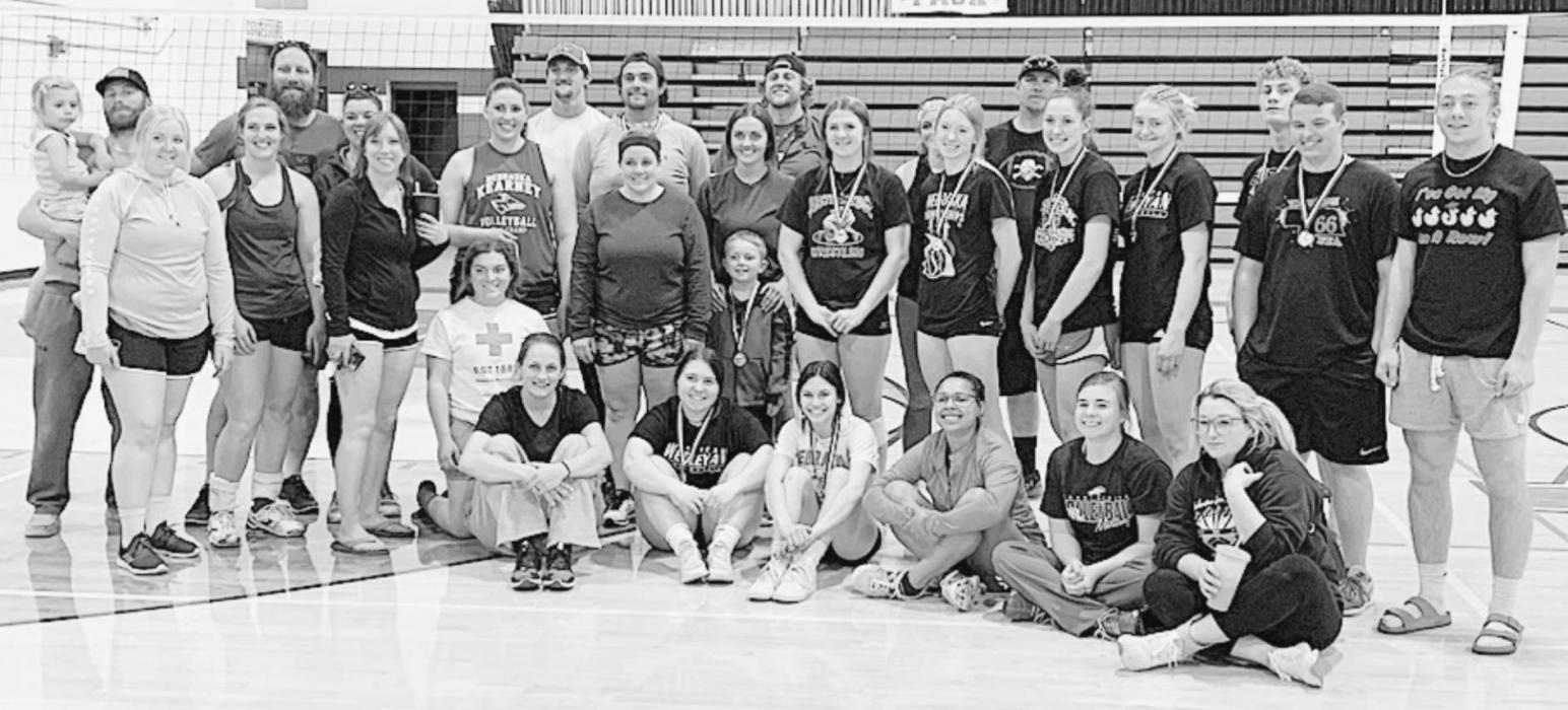 Funds raised from the Interact Club’s co-ed volleyball game were donated to St. John’s Food Pantry.