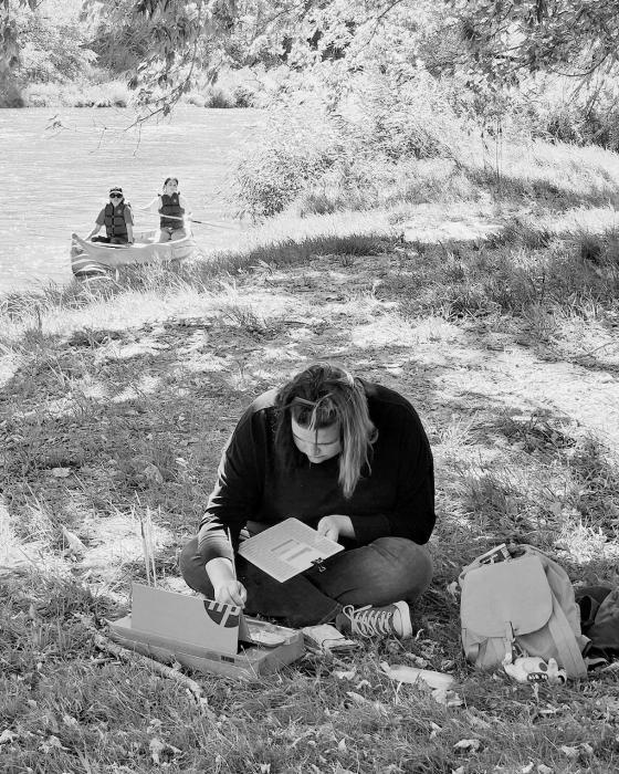 With the Niobrara River as the backdrop, writing and art students used it as a catalyst for their creativity employing all of their senses.