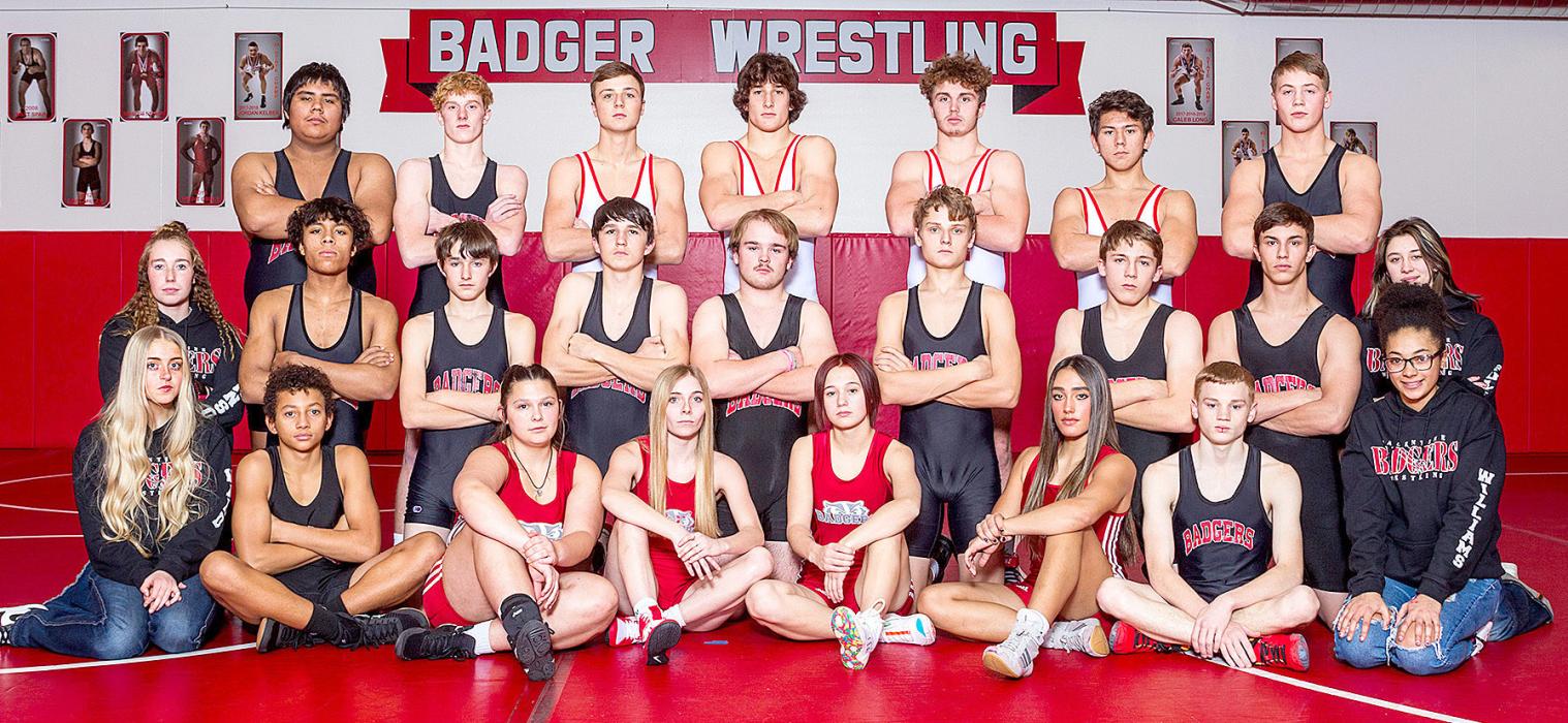 Back Row L-R - Syre Beauvais, Will Sprenger, Gavin Sandoz, Cayden Lamb, Ashton Lurz, Kadon Wenig, Clayton Elliot Middle Row L-R - Manager Kaylee Hanson, Nicklous Ohlmann, Louden Grooms, Trace Buechle, Cinch Miller, Isaac Watson, John Lloyd Fulton, Ethan Cozad, Manager Savannah Fullerton Front Row L-R - Manager Rylee Ward, Jekhi Williams, Sari LaDeaux, Joslyn Yarbrough (State Qualifier), Haley O'Keefe, Ariana Blume (State Qualifier), Ethan Borer, Manager Tatiana Williams