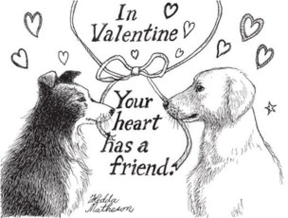 Hedda Matheson wins the Valentine’s Day Card winner