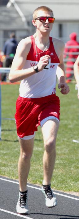 Grant Springer competed at O’Neill and placed second in the 3200 Meter Run with a season record of 10:42.94. Photo by Amanda Long