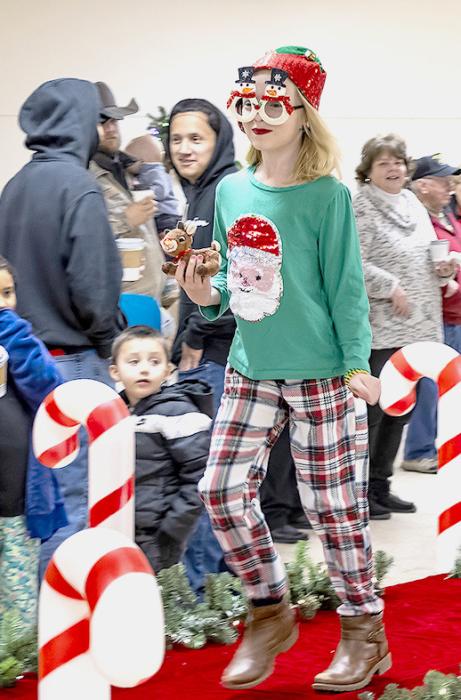 Earning first place, was Amelia Wonnenberg, in the 12 and under Ugly Sweater category.