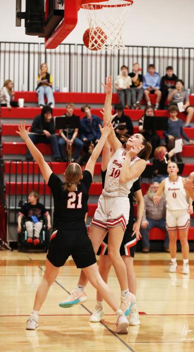 Maeli Patterson #10 lay up against Mitchell.