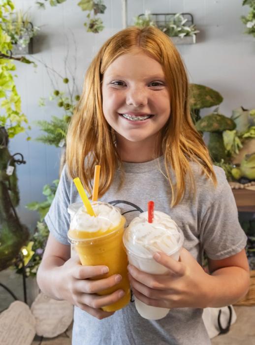 It was a pretty hot day, Saturday, August 3, 2024, and something cool and frothy from Janine’s Emporium would be sweet relief!