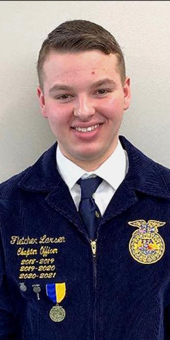 Fletcher Larsen earned first place in Beef Entrepreneurship.