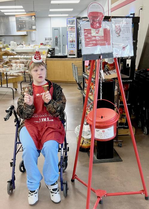 Jordan Kruger ringing the bells at Scotty’s.