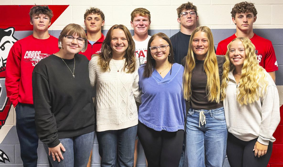 King Candidates: Deklin Titus, Trystan Beebout, Isaac Utech, Parker Chavez, and Dominic Beebout Queen Candidates: Praise Maunu, River Doyle, Katelyn Bitner, Joni Cox, and Tierney Miller Photo by Danielle Arganbright