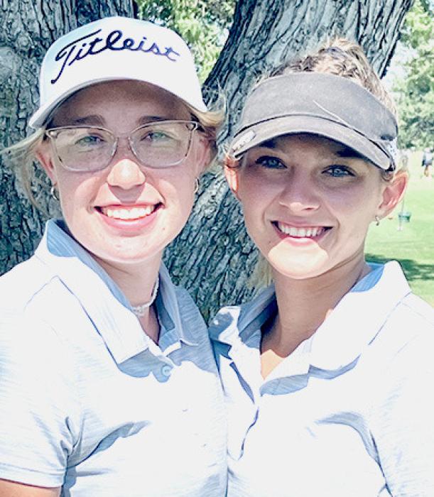 Seniors Kaylee Hanson and Kaetryn Bancroft.
