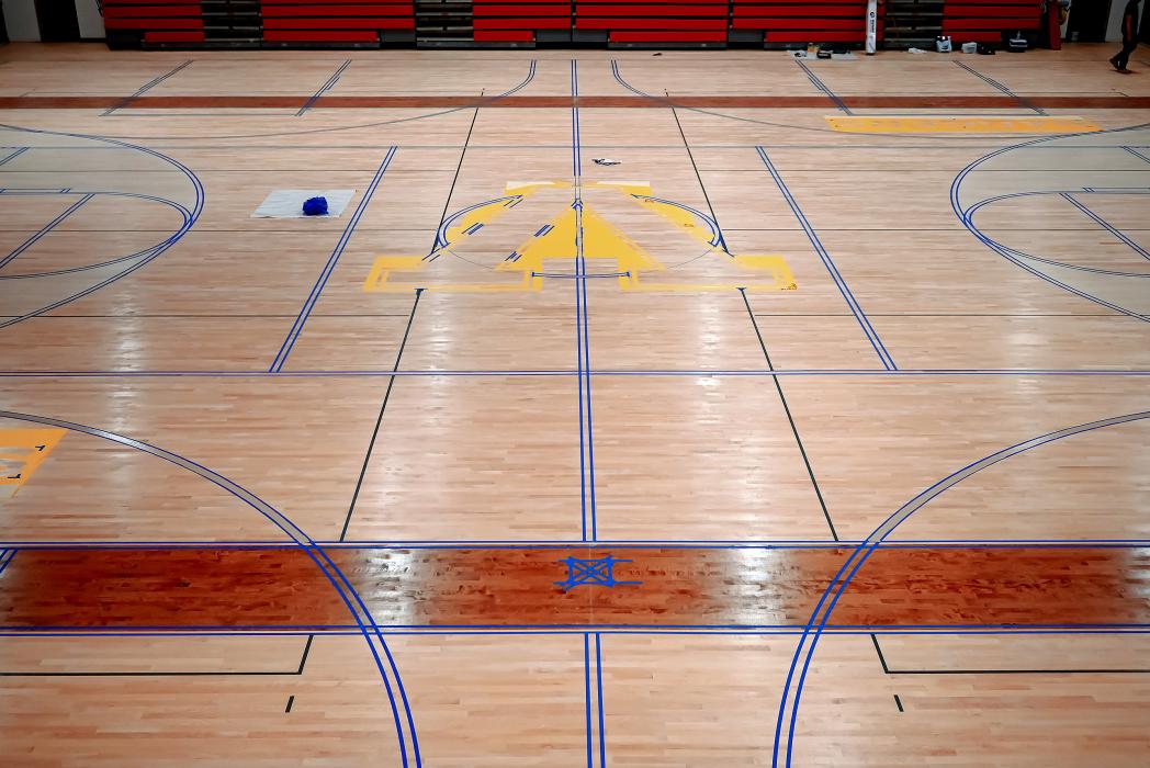 VHS gym floor continues transformation