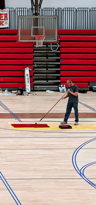 VHS gym floor continues transformation