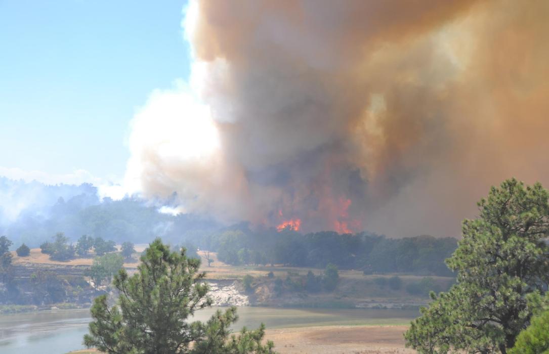In the opening hours, of what was to become known as the Region 24 Complex Fire, fire fighters thought the fire would be stopped at the Niobrara River. But strong winds quickly blew burning embers north across the Niobrara River and the fight was on. The fire covered a total of 76,242 acres in Brown, Cherry and Keya Paha Counties.