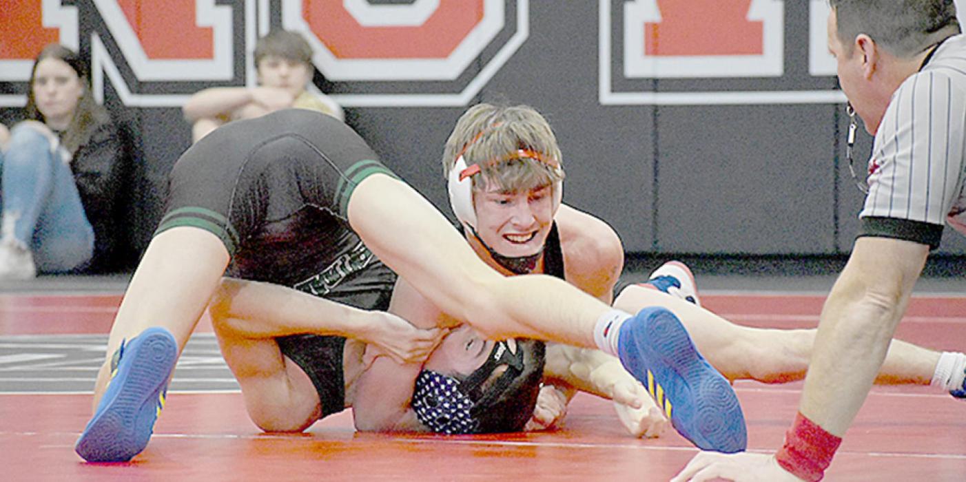 Tristin Grooms wrestled at 120# and placed third.