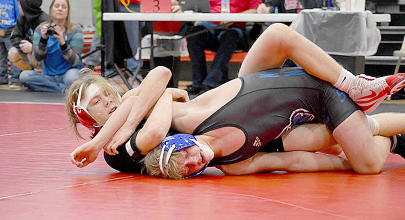 Conner Fowler wrestled at 145# and placed fourth. Photos by DeanNa Fowler