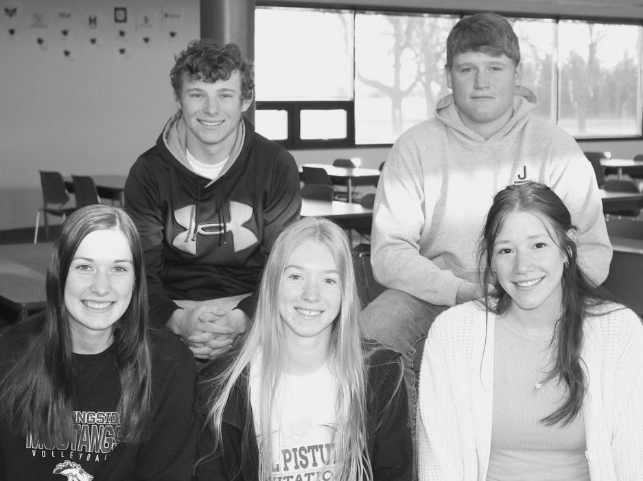 VHS will hold their Prom April 17, and the candidates are pictured back row, L to R: Brysen Limbach and Blaine Sage. Front row, L to R: Samantha Phillips, Izzy Salters, and Delaney Robison. Not Pictured: Nick Sherbeyn.